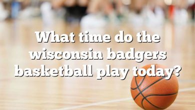 What time do the wisconsin badgers basketball play today?