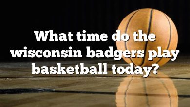 What time do the wisconsin badgers play basketball today?