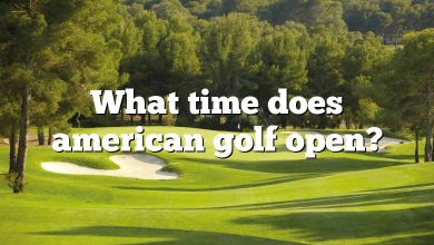 What time does american golf open?