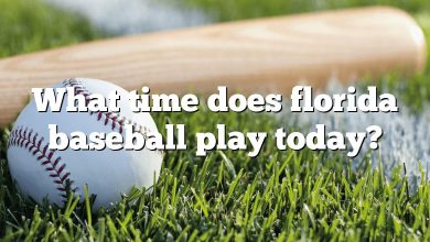 What time does florida baseball play today?