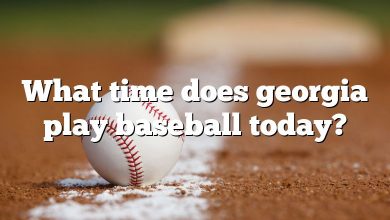 What time does georgia play baseball today?