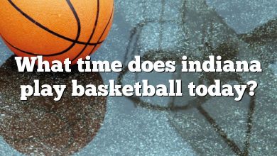 What time does indiana play basketball today?