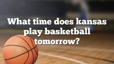 What time does kansas play basketball tomorrow?