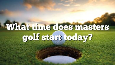 What time does masters golf start today?