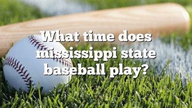 What time does mississippi state baseball play?