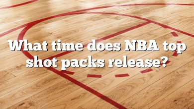 What time does NBA top shot packs release?