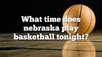 What time does nebraska play basketball tonight?