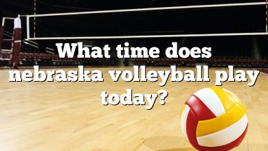 What time does nebraska volleyball play today?