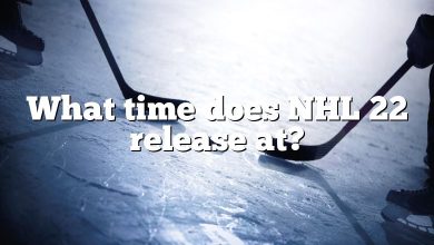 What time does NHL 22 release at?