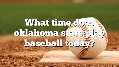 What time does oklahoma state play baseball today?