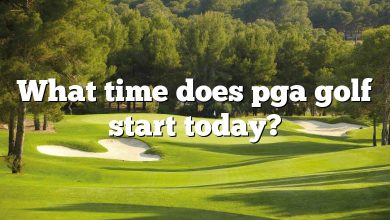 What time does pga golf start today?