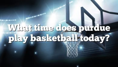 What time does purdue play basketball today?