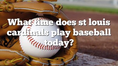 What time does st louis cardinals play baseball today?
