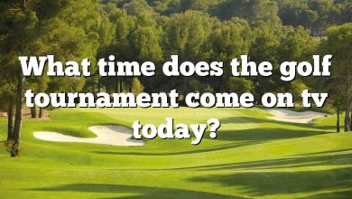 What time does the golf tournament come on tv today?