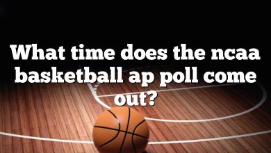What time does the ncaa basketball ap poll come out?