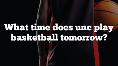 What time does unc play basketball tomorrow?