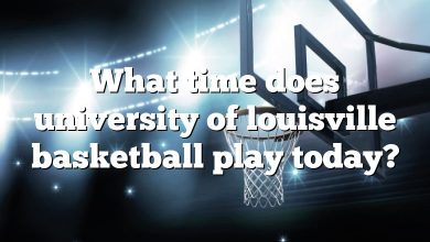 What time does university of louisville basketball play today?