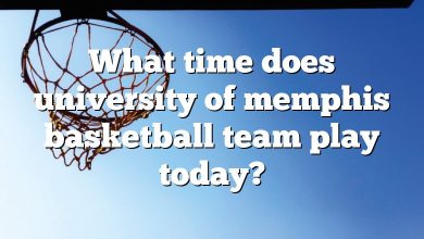 What time does university of memphis basketball team play today?