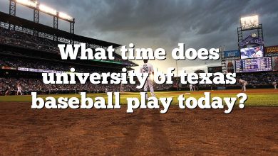 What time does university of texas baseball play today?