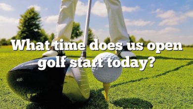 What time does us open golf start today?