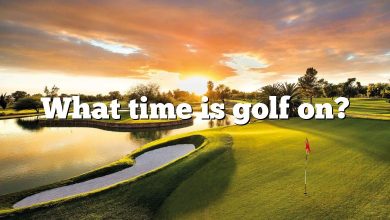 What time is golf on?