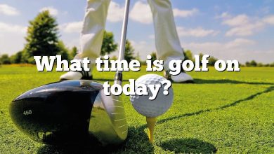 What time is golf on today?