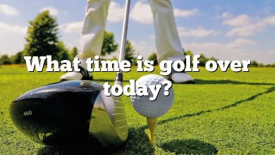 What time is golf over today?