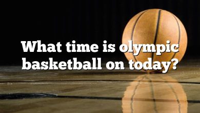 What time is olympic basketball on today?