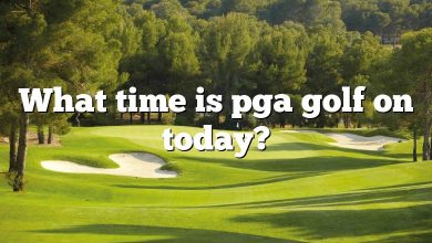 What time is pga golf on today?