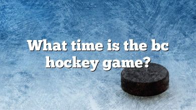 What time is the bc hockey game?