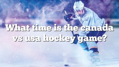 What time is the canada vs usa hockey game?