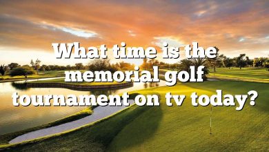 What time is the memorial golf tournament on tv today?