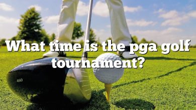 What time is the pga golf tournament?