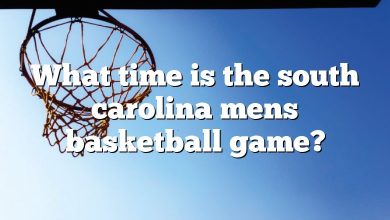 What time is the south carolina mens basketball game?