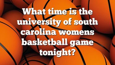 What time is the university of south carolina womens basketball game tonight?
