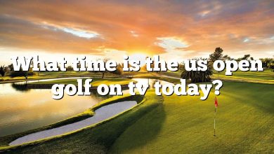 What time is the us open golf on tv today?