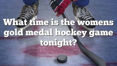 What time is the womens gold medal hockey game tonight?