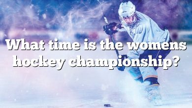 What time is the womens hockey championship?