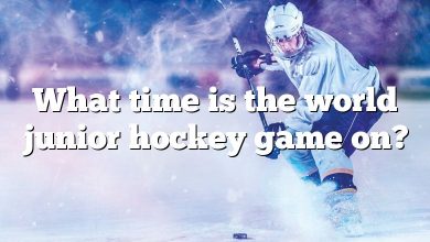 What time is the world junior hockey game on?