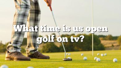 What time is us open golf on tv?