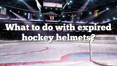 What to do with expired hockey helmets?