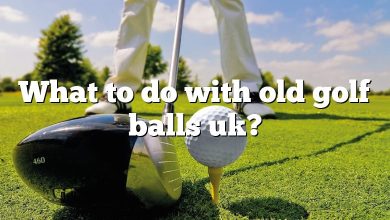 What to do with old golf balls uk?