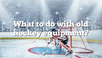 What to do with old hockey equipment?
