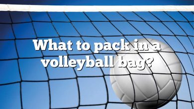 What to pack in a volleyball bag?