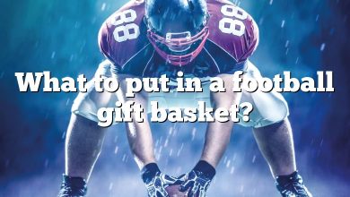 What to put in a football gift basket?