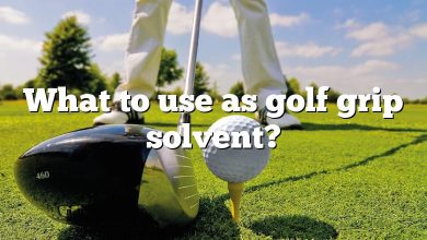 What to use as golf grip solvent?