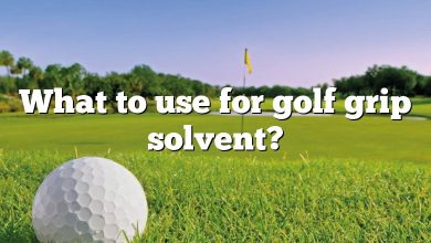 What to use for golf grip solvent?