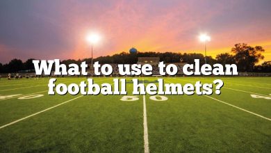What to use to clean football helmets?