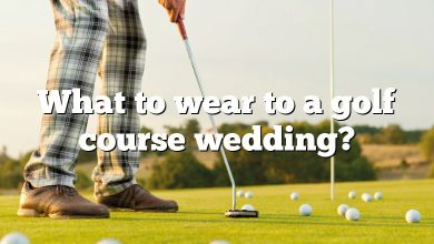 What to wear to a golf course wedding?