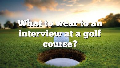 What to wear to an interview at a golf course?